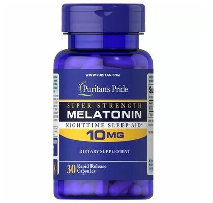 Мелатонін Puritan's Pride Melatonin 10 мг, 30 капсул