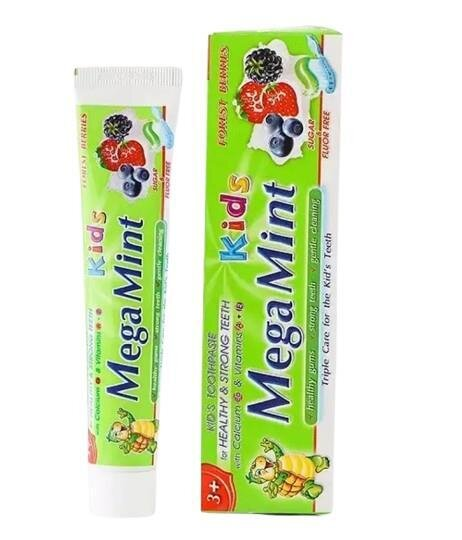 Зубна паста Mega Mint Kids дитяча Лісові ягоди від 3 років, 50 мл