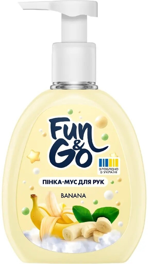 Пінка-мус для рук Fun&Go Banana, 300 мл