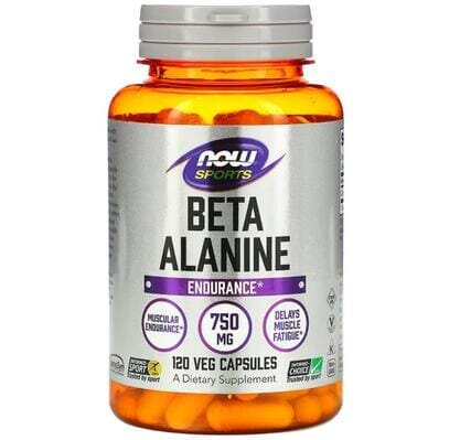 Бета-аланін NOW Sports Beta-Alanine 750 мг вег. капсули №120