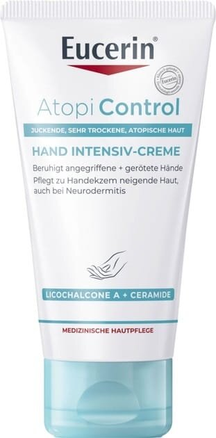 Крем для рук Eucerin Atopi Control інтенсивний для сухої і атопічної шкіри (89744), 75 мл