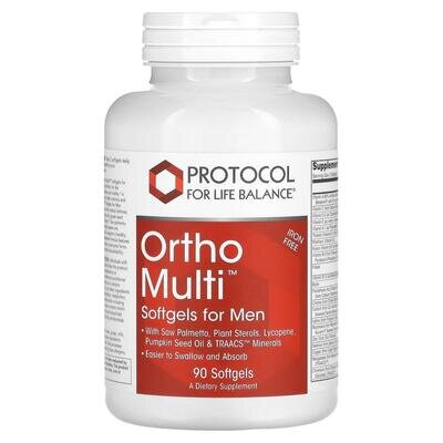 Мультивітаміни для чоловіків Protocol for Life Balance Ortho Multi for Men, 90 капсул