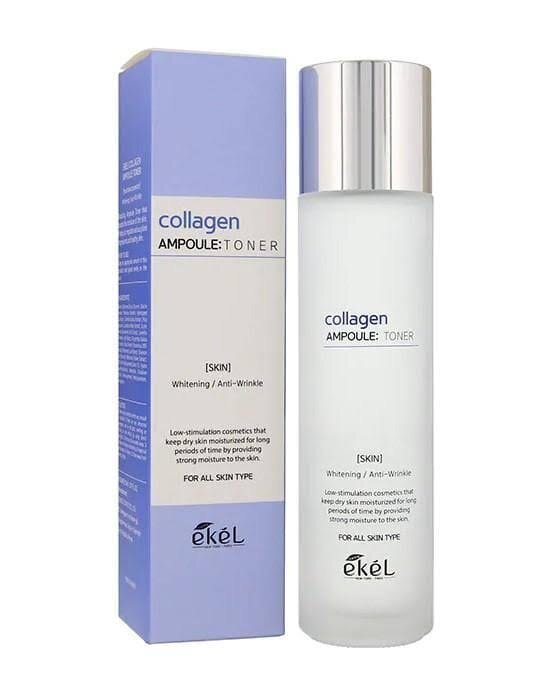 Тонер для обличчя Ekel Collagen Ampoule Toner зволожуючий з колагеном, 150 мл