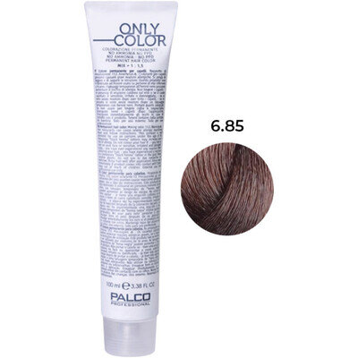 Крем-фарба для волосся Palco Professional Only Color безаміачна № 6.85 молочний шоколад, 100 мл