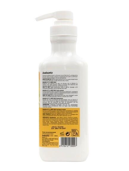 Молочко для тіла Babaria Vit C+ з вітаміном С, 500 мл