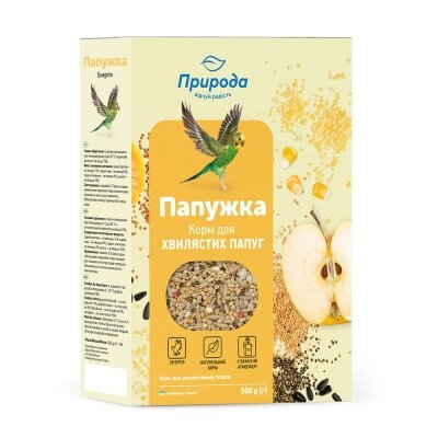 Корм для хвилястих папуг Природа PR241083 Папужка Енергія, 500 г