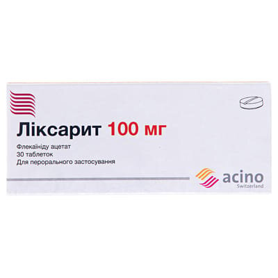 Ліксарит таблетки по 100 мг №30 (15х2)