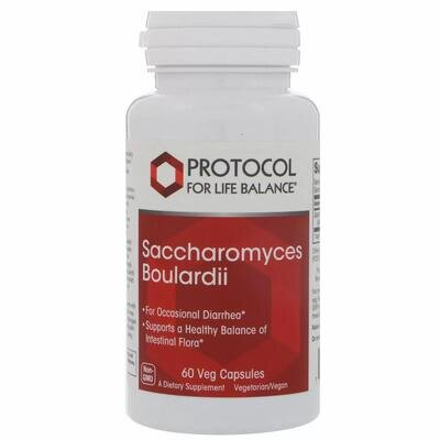 Сахароміцети буларді Protocol for Life Balance Saccharomyces Boulardii, 60 вегетаріанських капсул