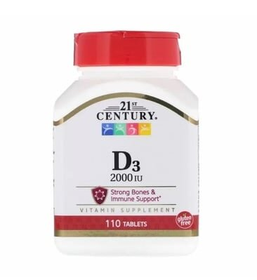 Вітамін Д3 21st Century Vitamin D3 2000 МО, 110 таблеток
