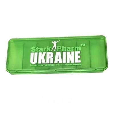 Органайзер для таблеток Stark Pharm Ukraine 7 секцій, зелений