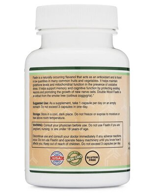 Фізетин Double Wood Fisetin 100 mg, 60 капсул
