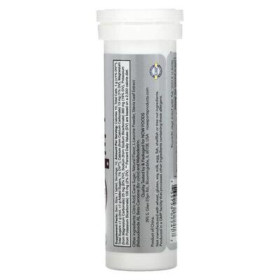 Електроліти NOW Sports Effer-Hydrate з лимоном та лаймом шипучі таблетки №10