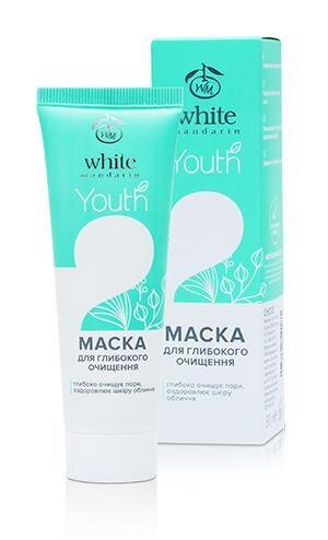 Маска для обличчя White Mandarin Youth для глибокого очищення проблемної шкіри, 50 мл