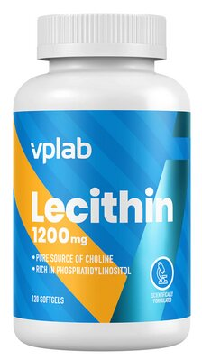 Лецитин VPLab Lecithin 1200 мг м'які гелеві капсули №120