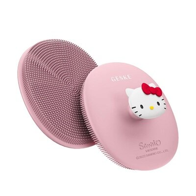 Щітка для обличчя GESKE 3 в 1 з тримачем by Hello Kitty, Рожева