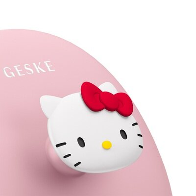 Щітка для обличчя GESKE 3 в 1 з тримачем by Hello Kitty, Рожева