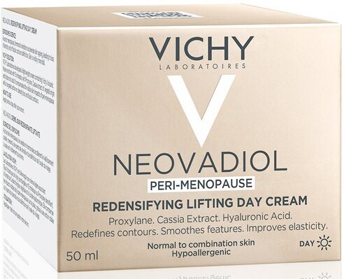 Крем для обличчя Vichy Neovadiol Peri-Menopause денний антивіковий для збільшення щільності та пружності для нормальної та комбінованої шкіри, 50 мл