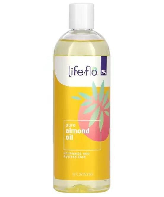 Олія для тіла Life Flo Almond Oil мигдальна, без запаху, 473 мл