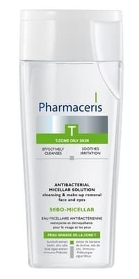 Рідина міцелярна Pharmaceris T Sebo-Мicellar антибактеріальна для очищення і зняття макіяжу з обличчя та очей, 200 мл