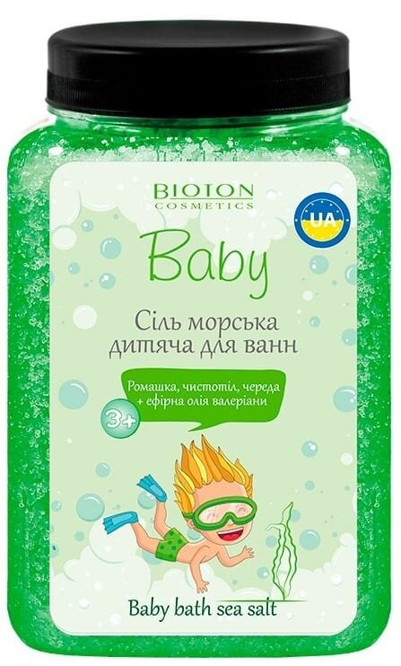 Сіль морська для ванн Bioton Cosmetics Baby Біотошка дитяча, 750 г