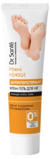 Крем-гель для ніг Dr.Sante Ніжні ніжки Антиперспірант, 90 мл