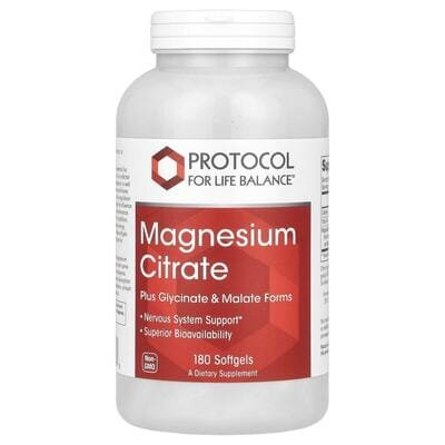 Магній цитрат Protocol for Life Balance Magnesium Citrate, 180 капсул