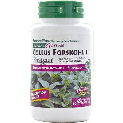 Форсколін Nature's Plus Coleus Forskohlii Herbal Actives 125 мг, 60 капсул