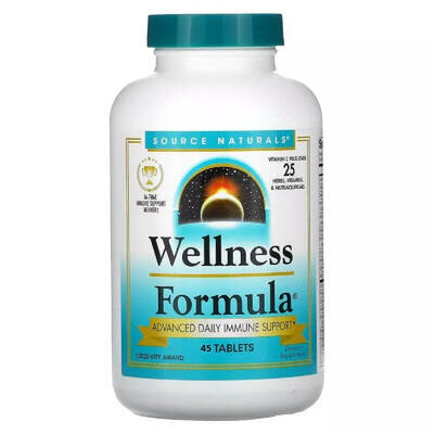 Підтримка імунітету Source Naturals Wellness Formula таблетки №45