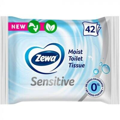 Туалетний папір вологий Zewa Sensitive, 42 штуки