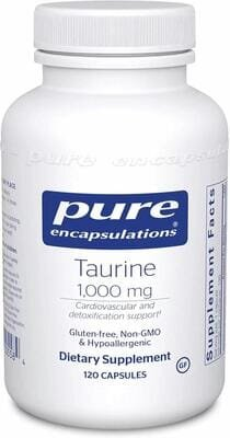 Таурин Pure Encapsulations Taurine 1000 мг, 120 капсул