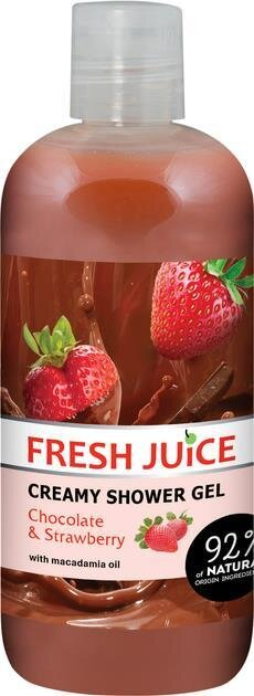 Крем-гель для душу Fresh Juice Chocolate & Strawberry, 500 мл