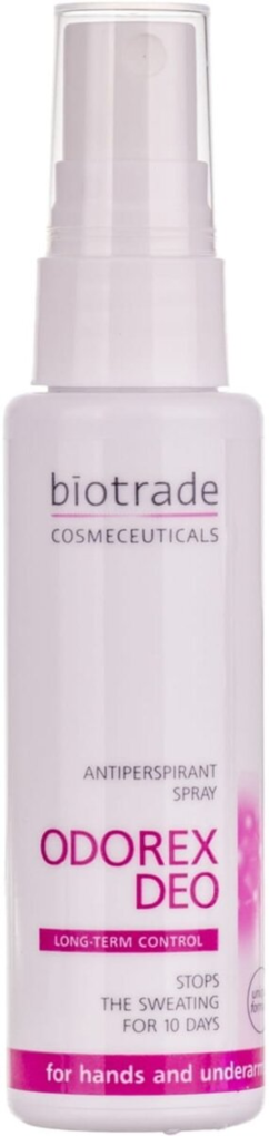 Дезодорант-антиперспірант спрей Biotrade Odorex Deo тривалої дії 10 днів захисту, 50 мл