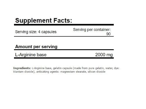 L-аргінін Amix Nutrition L-Arginine, 120 капсул
