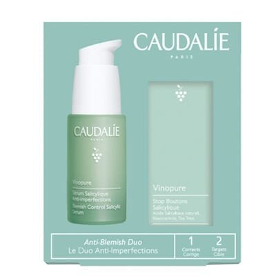 Набір Caudalie Vinopure Set (Сироватка для обличчя 30мл, Крем SOS для обличчя 15мл)