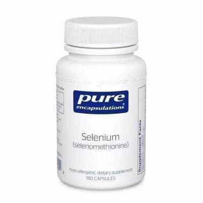 Селен (селенометіонін) Pure Encapsulations Selenium (selenomethionine) 200 мкг, 180 капсул