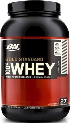 Протеїн Optimum Nutrition Gold Standard 100% Whey, печиво з кремом, 909 г
