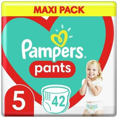 Підгузки-трусики Pampers Pants дитячі розмір 5, 12-17 кг, 42 шт