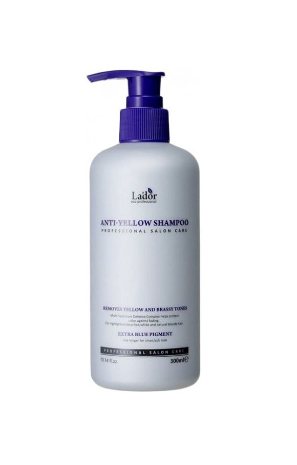 Шампунь Lador Anti Yellow Shampoo проти жовтизни для світлого волосся, 300 мл