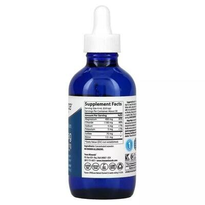 Магній з низьким вмістом натрію Trace Minerals Low Sodium Mega-Mag 400 мг у краплях, 118 мл