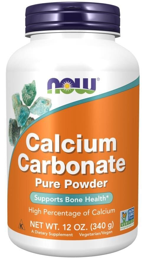 Кальцію Карбонат NOW Calcium Carbonate порошок, 340 г
