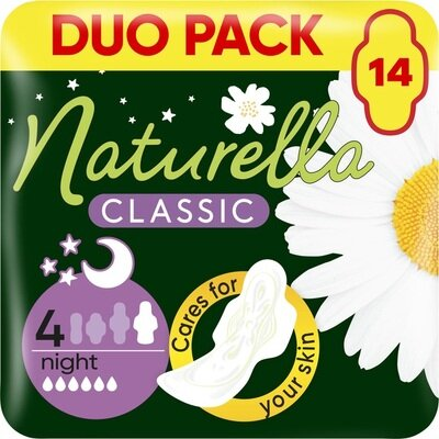 Прокладки гігієнічні Naturella Classic Night 6 крапель, 14 шт
