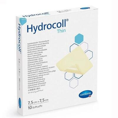 Пов'язка гідроколоїдна Hydrocoll Thin 7,5 см х 7,5 см, 10 штук