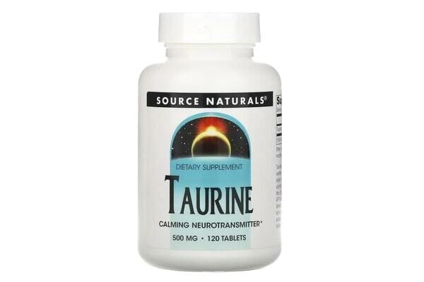 Таурин Source Naturals Taurine 500 мг, 120 таблеток
