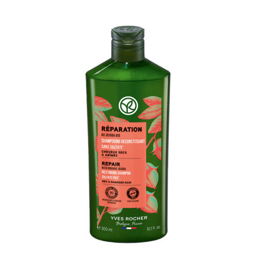 Шампунь Yves Rocher Живлення та Відновлення волосся з олією жожоба, 300 мл