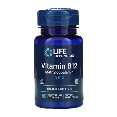 Вітамін В12 Life Extension Vitamin B12 Methylcobalamin пастилки по 5 мг №60