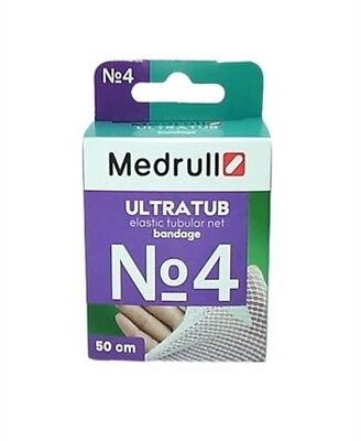 Бинт еластичний Medrull Ultratub №4 сітчастий трубчастий, розмір 2,7 см x 50 cм