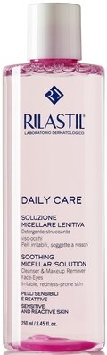 Міцелярна вода Rilastil Daily Care очищуюча для чутливої шкіри обличчя та очей, 250 мл