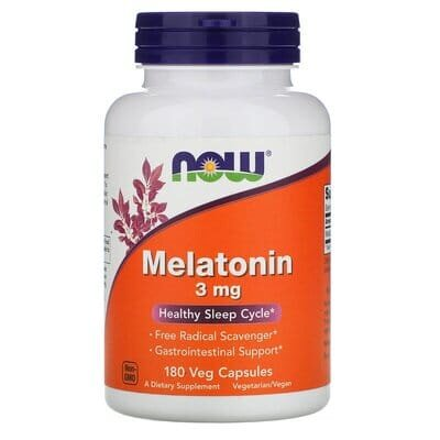 Мелатонін NOW Melatonin 3 мг вег. капсули №180