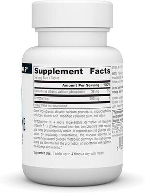 Бенфотіамін Source Naturals Benfotiamine 150 мг, 30 таблеток