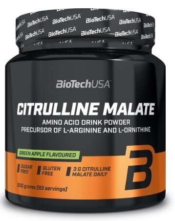 Цитрулін малат Biotech Citrulline Malate green apple, 300 г